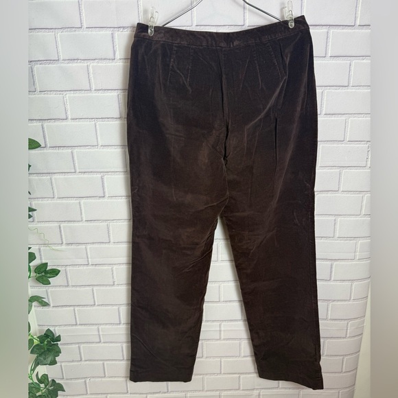 Talbots Petites women’s classic stretch Dark Brown Corduroy Pants/size 8P - Picture 6 of 8